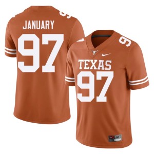 Men College Football Texas Longhorns #97 2026 Orange Alex January Jerseys 921468-576