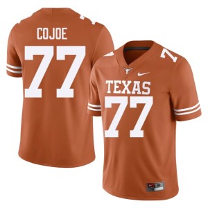 Men Orange College Football #77 University of Texas Longhorns Replica Andre Cojoe Jerseys 897332-944