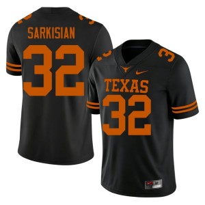 Men College Football #32 Black Texas High School Brady Sarkisian Jerseys 857347-756
