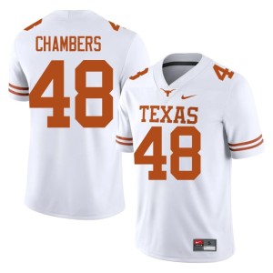 Men's Texas College Football White Bryce Chambers Limited #48 Jerseys 851446-500