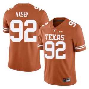 Men's College Football NCAA Lone Star State Reps Colton Vasek #92 Orange Jerseys 855421-770