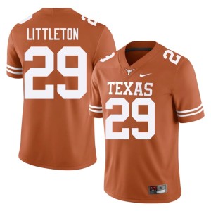 Men Longhorns College Football 2026 Graceson Littleton Orange #29 Jersey 963565-574