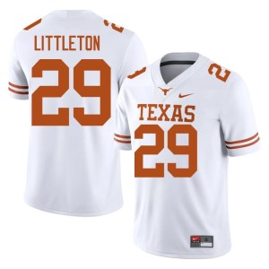 Men's UT White College Football #29 Embroidery Graceson Littleton Jerseys 422892-874