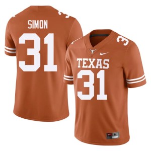 Men 2026 James Simon Orange Texas Athletics #31 College Football Jerseys 209019-785