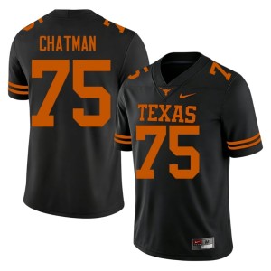 Men's Alumni #75 Jaydon Chatman Black University of Texas Longhorns College Football Jersey 380925-769