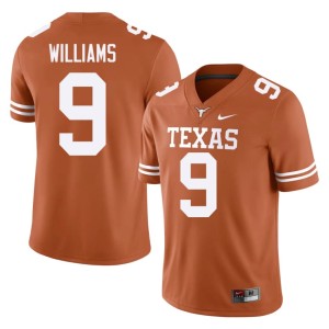 Men Limited University of Texas Orange College Football #9 Jonah Williams Jerseys 220359-667