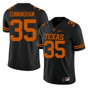 Mens University of Texas Black #37 College Football Jonathan Cunningham Official Jersey 984612-362