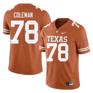 Men's UT Orange Official #78 Jordan Coleman College Football Jersey 563621-765