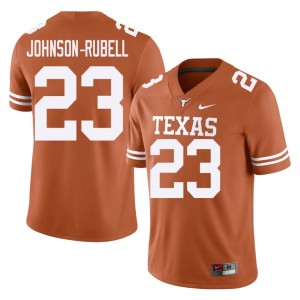 Men Orange Jordon Johnson-Rubell Limited #23 College Football Texas Athletics Jersey 763882-147