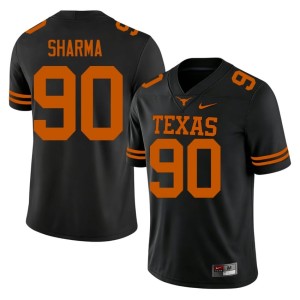 Men College Football Josiah Sharma High School Black UT #90 Jersey 895292-998