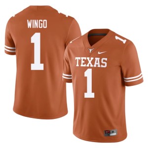 Men Ryan Wingo #1 College Football Longhorns Orange University Jersey 297765-989