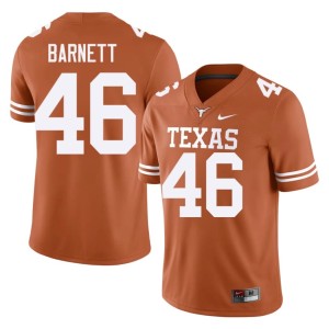 Mens NCAA Spencer Barnett College Football Texas #46 Orange Jerseys 926049-885