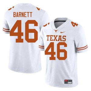 Men's Spencer Barnett Embroidery #46 UT Austin White College Football Jerseys 875754-712