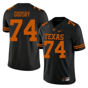 Mens College Football Black #74 Trevor Goosby UT Longhorns High School Jersey 183088-354