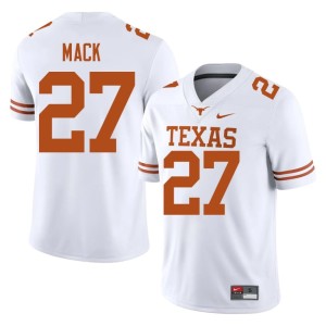 Men College Football Wardell Mack #27 Limited White Texas Longhorns Jerseys 442917-100