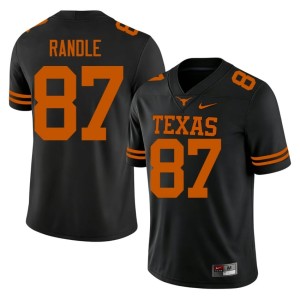 Men's University of Texas Limited Black College Football #87 Will Randle Jersey 734157-621