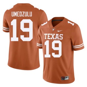 Men College Football Orange Lone Star State Reps #19 Zina Umeozulu High School Jersey 926198-903