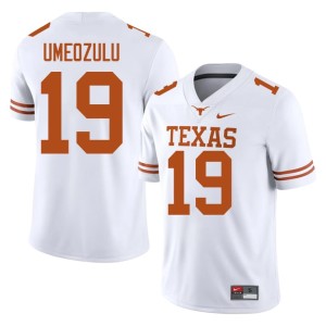 Men College Football Zina Umeozulu White #19 UT Replica Jerseys 775436-777