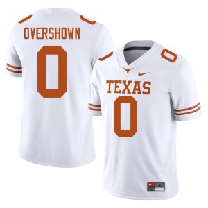 Men College Football #0 UT Longhorns NCAA White DeMarvion Overshown Jersey 555966-575