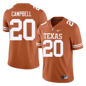Men #20 2026 UT College Football Earl Campbell Orange Jersey 692287-631