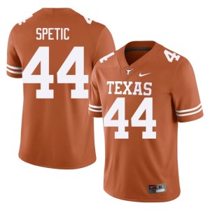 Men's Gianni Spetic Orange Alumni #44 Longhorns College Football Jerseys 864525-229