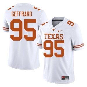 Mens UT Longhorns Alumni College Football #95 White Ian Geffrard Jerseys 862982-448