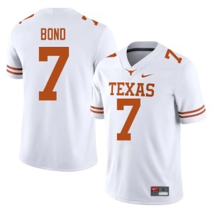 Mens High School #7 White UT Longhorns Isaiah Bond College Football Jerseys 925973-479