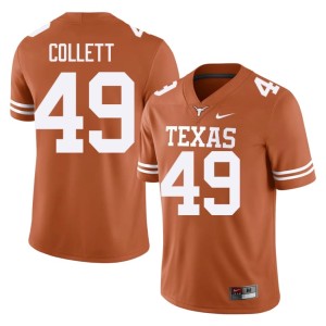 Men #49 Replica Orange College Football Longhorns Jake Collett Jerseys 428727-228