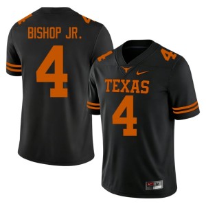Men's Player Black College Football #4 UT Jermaine Bishop Jr. Jerseys 168095-474