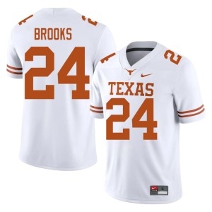 Mens White Jonathon Brooks #24 Alumni College Football The Horns Jerseys 124671-319
