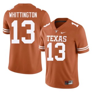 Men's Official #13 UT College Football Jordan Whittington Orange Jersey 915412-334