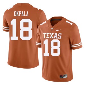 Men Orange 2026 College Football Longhorns Kosi Okpala #18 Jersey 943202-885