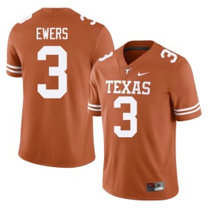 Men High School Orange Quinn Ewers Texas College Football #3 Jerseys 112428-861