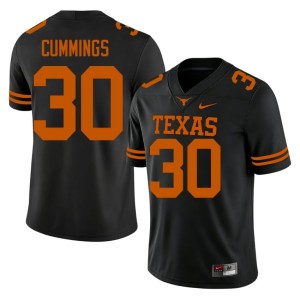 Mens Player #30 University of Texas College Football Black Rocky Cummings Jersey 282972-309