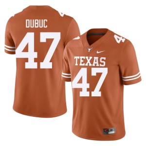 Mens Limited College Football #47 Orange Trey Dubuc Texas Longhorns Jersey 693881-614