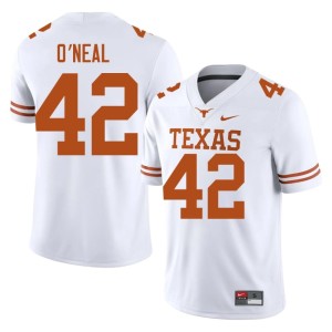 Men's White Replica #42 Trott O'Neal College Football UT Jersey 337149-434