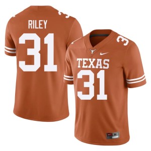 Men 2026-27 UT Austin Yaheim Riley #31 Orange College Football Jersey 152336-901