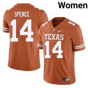 Women High School Brad Spence Orange #14 UT College Football Jerseys 188382-784