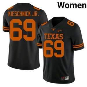 Women Black Texas #69 Official Brooks Kieschnick Jr. College Football Jerseys 276390-410