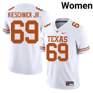 Women's Horns College Football White #69 Brooks Kieschnick Jr. 2026 Jersey 139666-129
