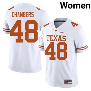 Womens UT #48 White College Football Bryce Chambers NCAA Jersey 461127-665