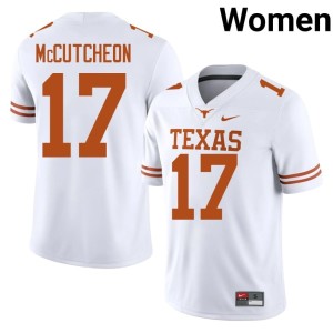 Women White Texas Limited #17 College Football Daylan McCutcheon Jerseys 419766-347