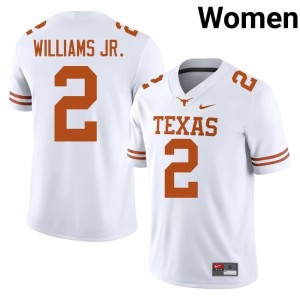 Womens White College Football UT Austin NCAA Derek Williams Jr. #2 Jersey 421101-535