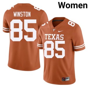 Womens Emaree Winston College Football #85 Stitched Orange UT Longhorns Jerseys 905326-930