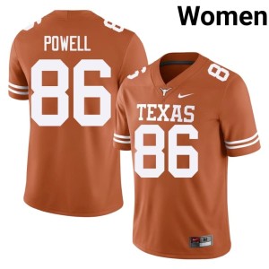 Women Alumni Hudson Powell Burnt Orange Orange College Football #86 Jerseys 739922-669
