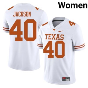 Women's Lone Star State Reps #40 College Football White 2026 Lance Jackson Jersey 300924-575