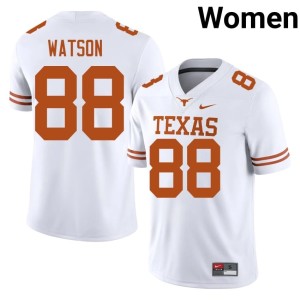 Women White Texas Maraad Watson #88 Player College Football Jersey 293017-115