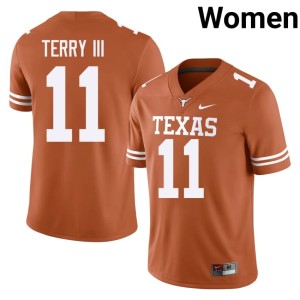 Women Orange Longhorns #11 Michael Terry III College Football 2026 Jerseys 523145-437