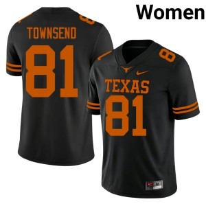 Womens College Football #81 Texas Athletics High School Black Nick Townsend Jerseys 877841-620