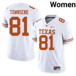 Women's College Football UT #81 NCAA White Nick Townsend Jerseys 493017-325